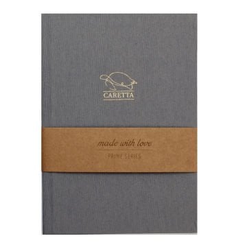 Yıldız Sert Kapaklı Prime 14x20cm 80yp Çizgisiz Gri Caretta