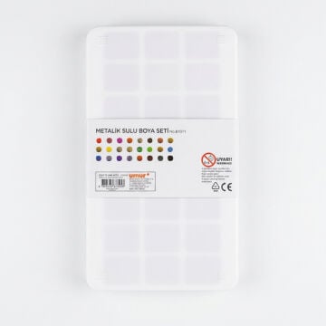 Craft And Arts Sulu Boya Tablet Seti 24lü Metalik