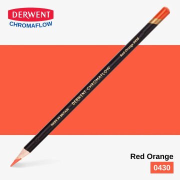 Derwent Chromaflow Kuru Boya Kalemi 0430 Red Orange