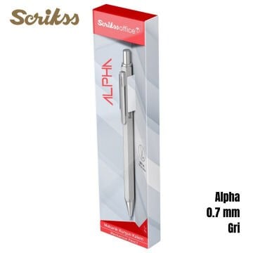 Scrikss Versatil Kalem Alpha 0.7mm Gri