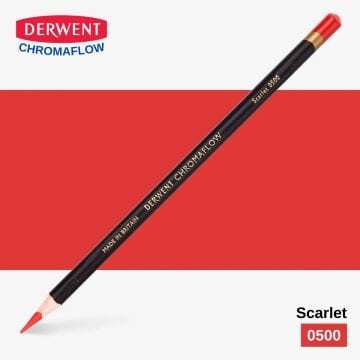 Derwent Chromaflow Kuru Boya Kalemi 0500 Scarlet