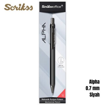 Scrikss Versatil Kalem Alpha 0.7mm Siyah