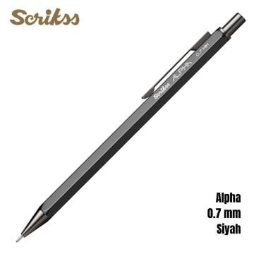 Scrikss Versatil Kalem Alpha 0.7mm Siyah