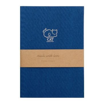 Yıldız Sert Kapaklı Prime 14x20cm 80yp Çizgisiz Lacivert Cat