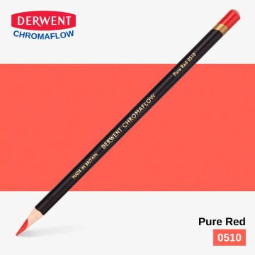 Derwent Chromaflow Kuru Boya Kalemi 0510 Pure Red