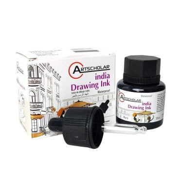 Artscholar Waterproof India Ink Çini Mürekkebi 35ml Black Siyah