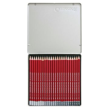 Cretacolor Cleos Fine Art Dereceli Kalem Seti 24lü Metal Kutu 16024