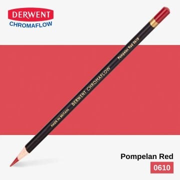 Derwent Chromaflow Kuru Boya Kalemi 0610 Pompeian Red