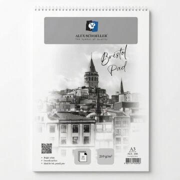 Alex Schoeller Bristol Pad 210gr A3 20yp Spiralli