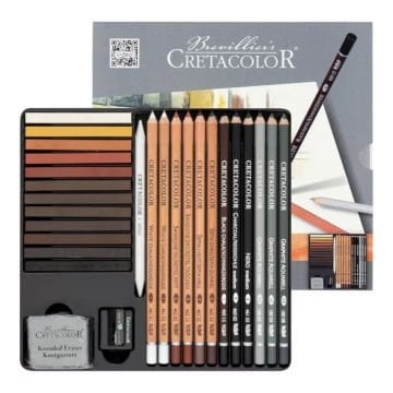 Cretacolor Creativo Drawing Set Premium Çizim Seti Metal Kutu 27 Parça 40031