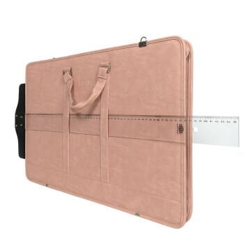 BBack Suni Deri Proje Çantası 40x55cm Pembe