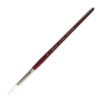 Südor Sentetik Sulu Boya Beyaz Kıl Yuvarlak Fırça Seri 1092R No 9