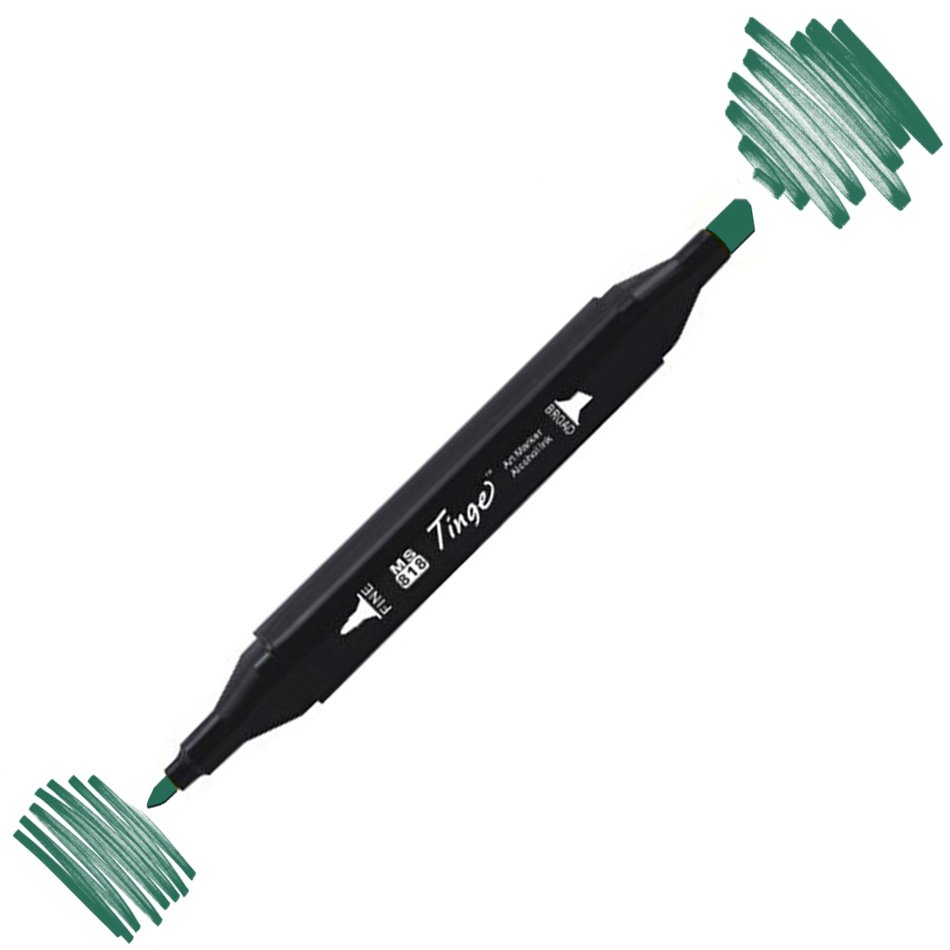 Tinge Twin Çift Uçlu Marker Kalemi Bg52 Deep Green