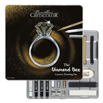Cretacolor Diamond Box Luxury Drawing Premium Çizim Seti Metal Kutu 15 Parça 40047