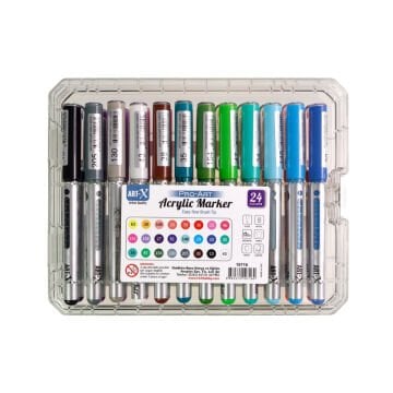 ART-X Pro Art Akrilik Marker Kalem Seti 24lü