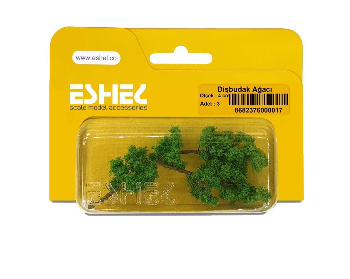 Eshel Maket Dişbudak Ağacı 4cm 3lü