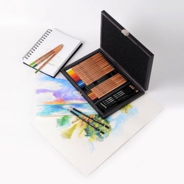 Lyra Rembrandt Polycolor ve Art Design 30 Parça Çizim Seti Ahşap Kutulu