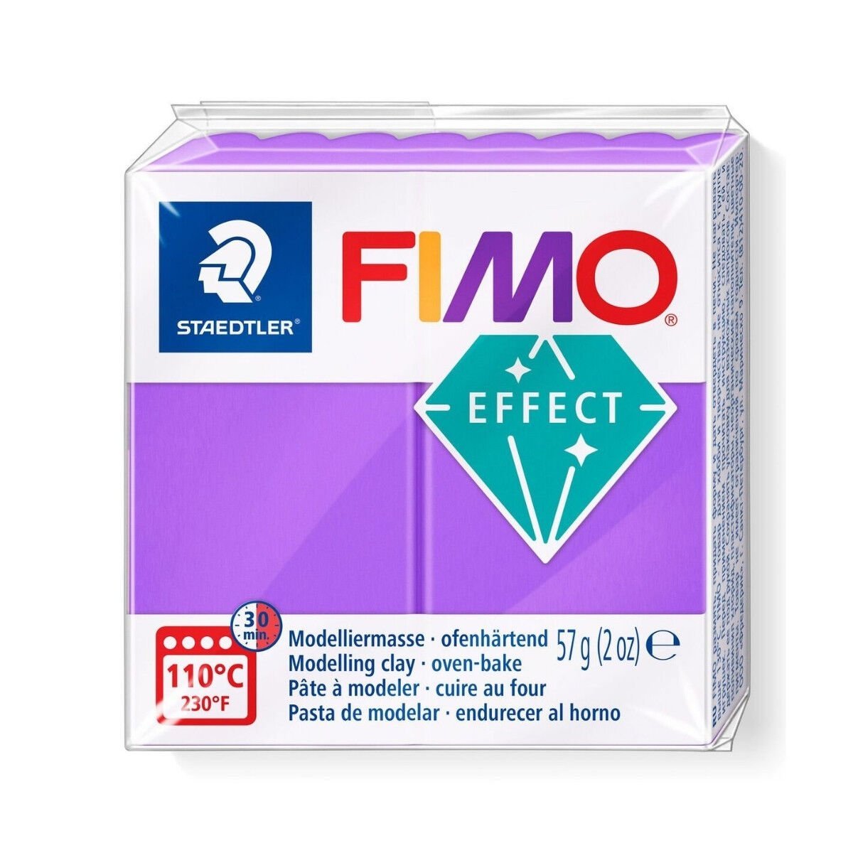 Fimo Effect Polimer Kil 57gr 604 Şeffaf Leylak
