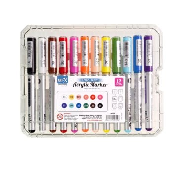 ART-X Pro Art Akrilik Marker Kalem Seti 12li