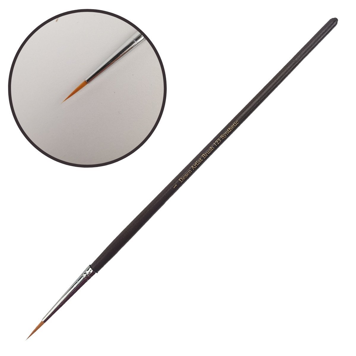 Desen Sentetik Yuvarlak Uçlu Fırça Seri 123 No 1