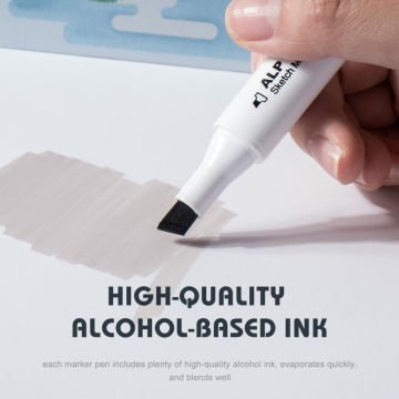 Arrtx Alp Çift Uçlu Marker Seti 32li Grey
