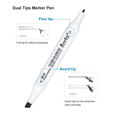 Arrtx Alp Çift Uçlu Marker Seti 32li Grey