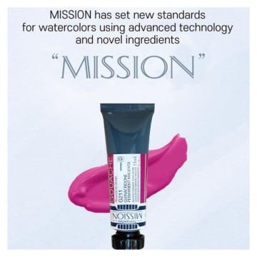 Mijello Mission Titanium Class Guaj Boya Tüp 15ml x 34 Renk Set MWG-1534G