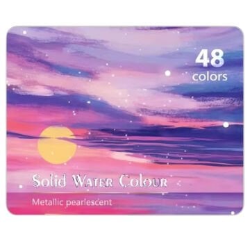 Art Elegant Sulu Boya Seti Yarım Tablet 54 Parça