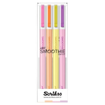 Scrikss Smoothie Jel Kalem 0.7mm 4lü Set2