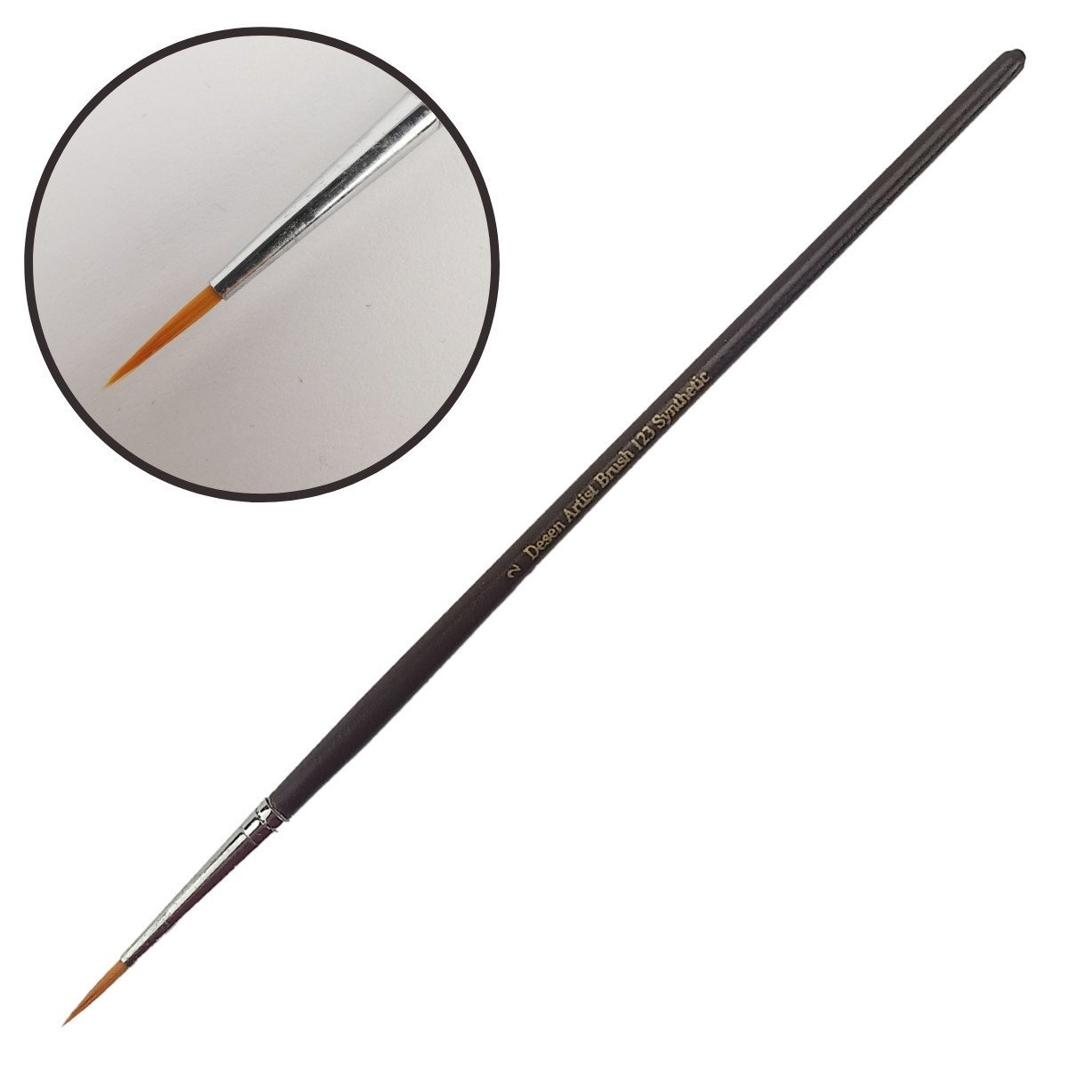 Desen Sentetik Yuvarlak Uçlu Fırça Seri 123 No 2