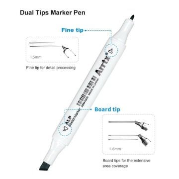 Arrtx Alp Çift Uçlu Marker Seti 36lı Skin
