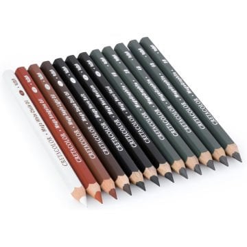 Cretacolor X-Sketch Mega Sketching Set Jumbo Çizim Seti Metal Kutu 12 Parça 40084