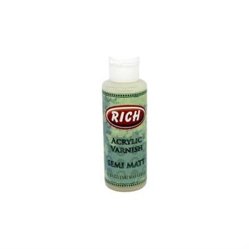 Rich Acrylic Varnish Semi Matt Su Bazlı Yarı Mat Vernik 120ml