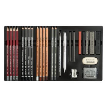 Cretacolor Teacher's Choice Drawing Set Çizim Seti Metal Kutu