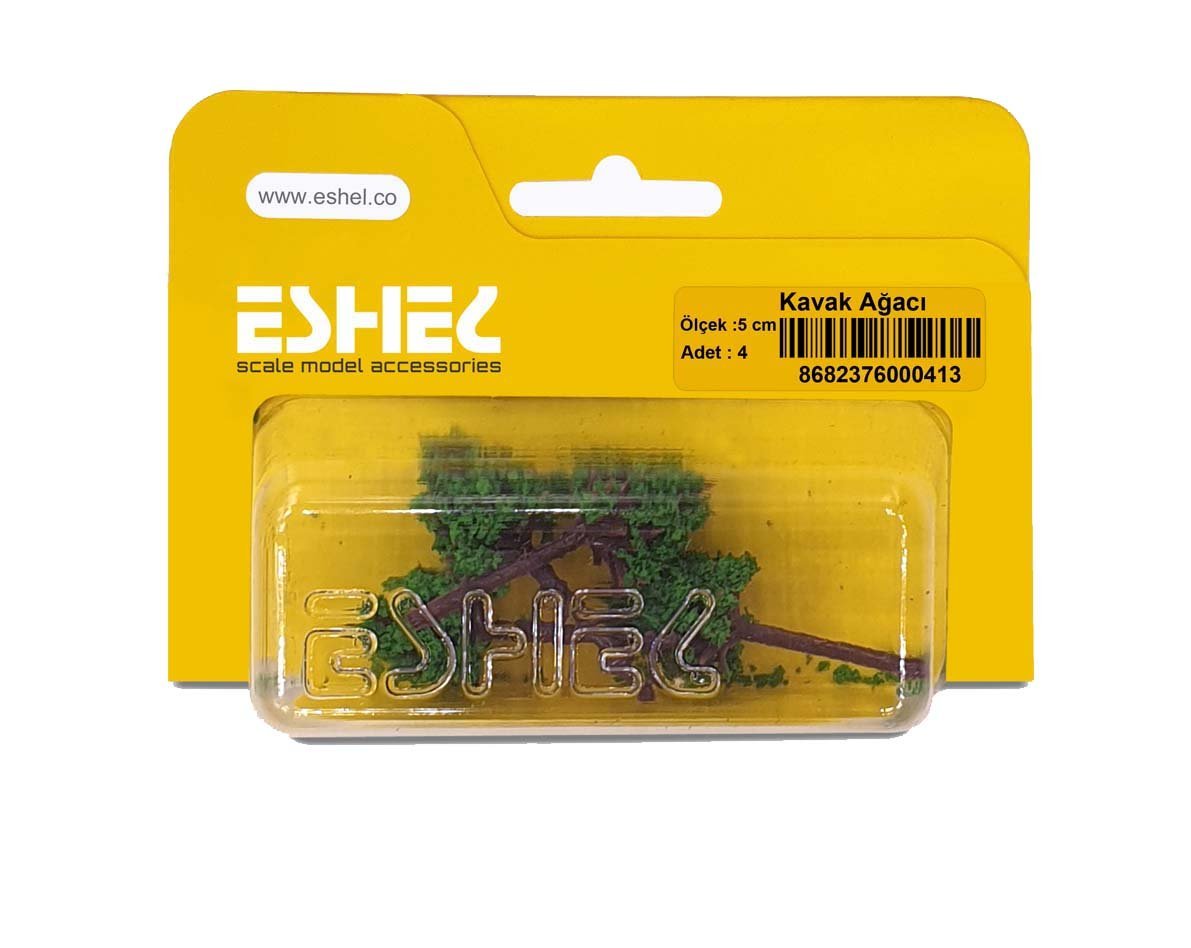 Eshel Maket Kavak Ağacı 5cm 4lü