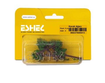 Eshel Maket Kavak Ağacı 5cm 4lü