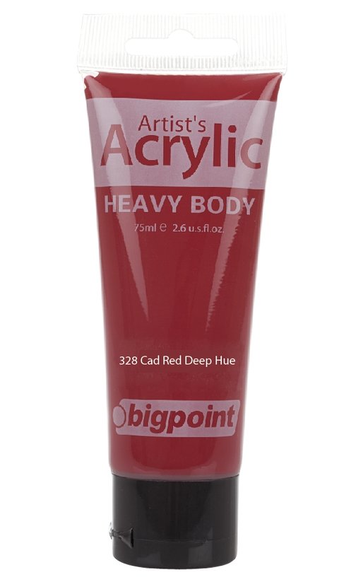 Bigpoint Akrilik Boya 75ml 328 Cad Red Deep Hue