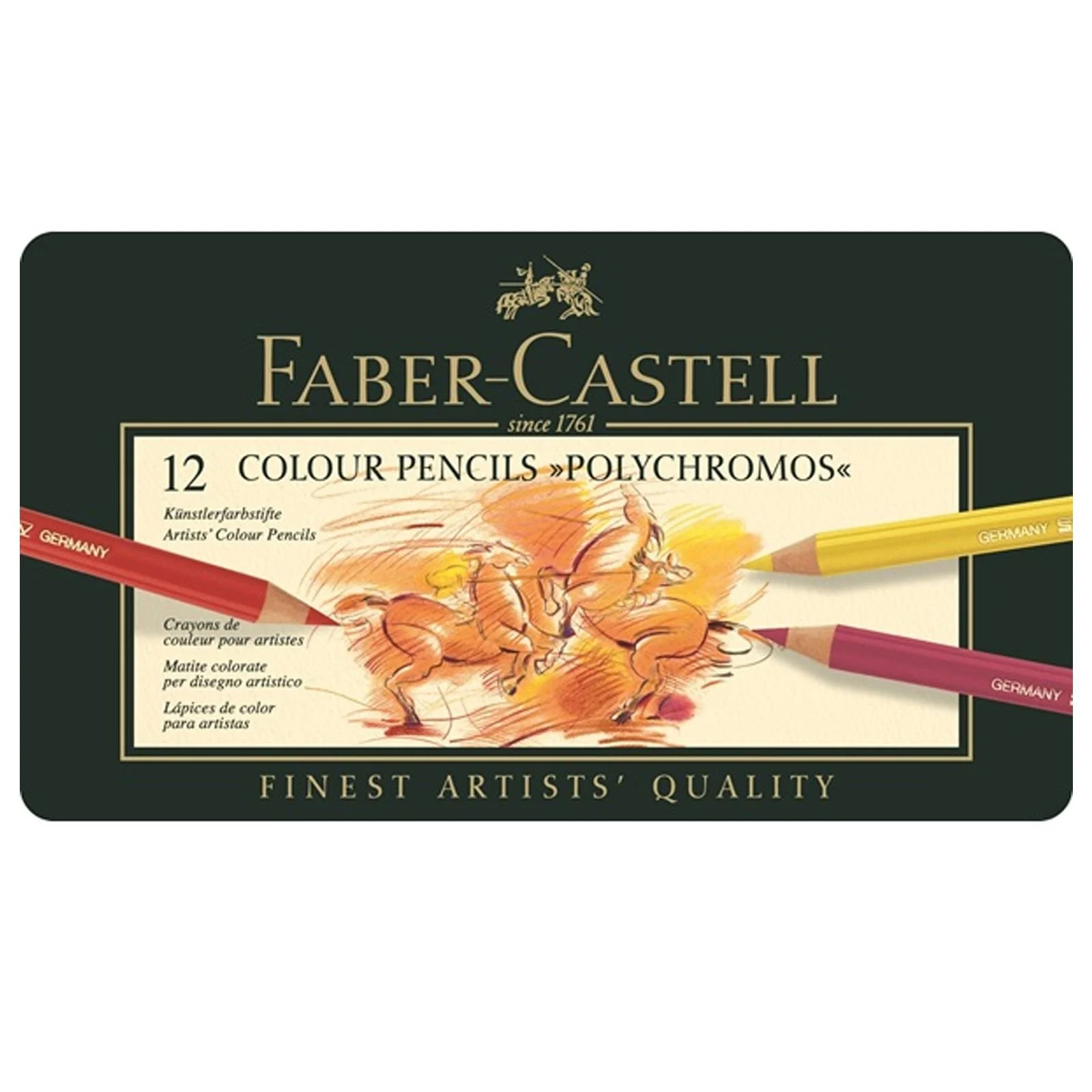 Faber Castell Polychromos Kuru Boya Kalemi 12 Renk