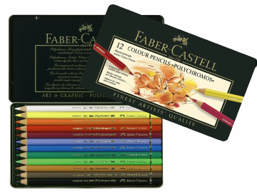 Faber Castell Polychromos Kuru Boya Kalemi 12 Renk