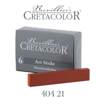 Cretacolor Sıkıştırılmış Yağlı Kömür Çizim Çubuğu 7x14x72mm Sanguine 40421
