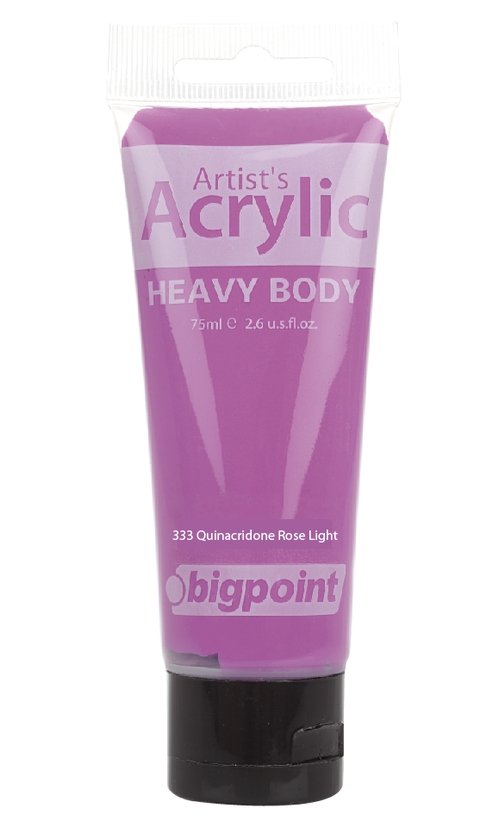 Bigpoint Akrilik Boya 75ml 333 Quinacridone Rose Light
