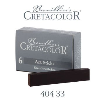 Cretacolor Sıkıştırılmış Yağlı Kömür Çizim Çubuğu 7x14x72mm Sepia Stick Dark 40433