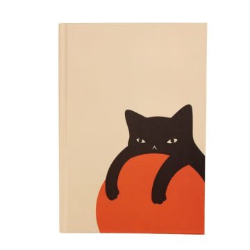 Yıldız Sert Kapak 14x20cm 80yp Duygulu Defter Çizgili Sevimli Kedi