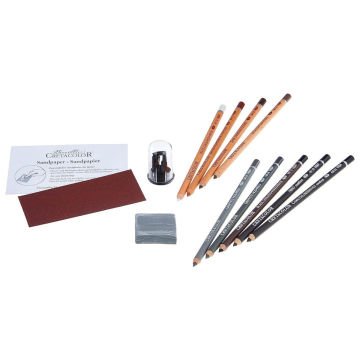 Cretacolor Selection Premium Çizim Seti Ahşap Kutu 53 Parça 40060