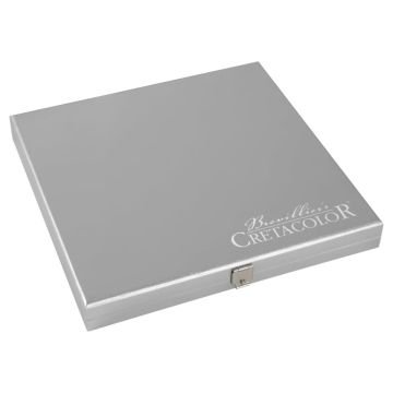 Cretacolor Silver Box Premium Eskiz Seti Ahşap Kutu 17 Parça 40017