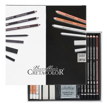 Cretacolor Black & White Drawing Set Premium Çizim Seti Özel Hediyelik Kutu 25 Parça 40062