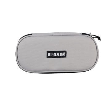 BBack Tek Bölmeli Fonksiyonel Kalem Çantası Kumaş Açık Gri