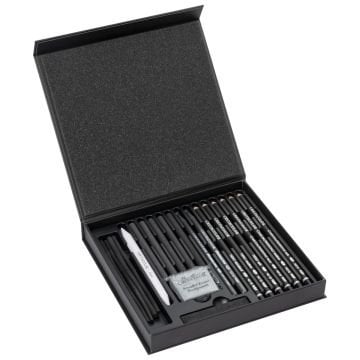 Cretacolor Black Box Premium Karakalem Çizim Seti Özel Hediyelik Kutu 20 Parça 40061