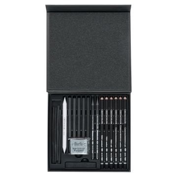 Cretacolor Black Box Premium Karakalem Çizim Seti Özel Hediyelik Kutu 20 Parça 40061