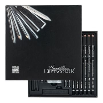 Cretacolor Black Box Premium Karakalem Çizim Seti Özel Hediyelik Kutu 20 Parça 40061